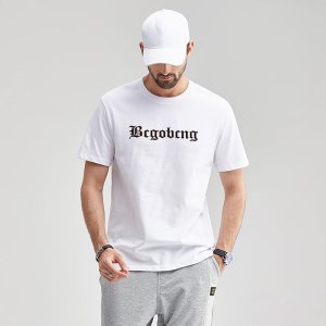(image for) 100% cotton short sleeve T-shirt for men