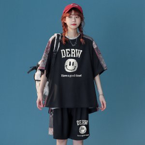 (image for) Neutral style 2022 T-shirt summer casual design retro loose lazy style suit TZ8950P65