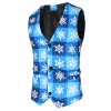 (image for) New autumn and winter vest and trousers suit 2-piece Christmas printed casual suit 2TZ-MK42-P90
