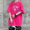 (image for) Douyin supplies, 210 grams in stock washed cotton printed loose version short-sleeved T-shirt D223A-ST2320-P35