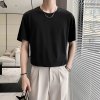 (image for) 2024 summer light mature style solid color loose bottoming T-shirt cupro short-sleeved round neck T-shirt TX05/P35 special control 58
