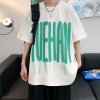 (image for) 200g spot cotton printed loose fit short-sleeved T-shirt D223A-T2266